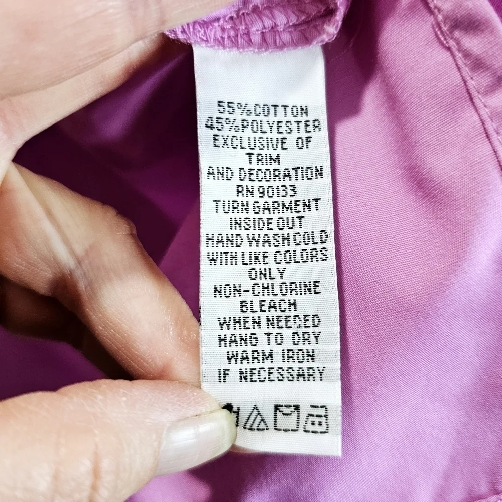 Bob Mackie Wearable Art Pink Tulip Blouse - Picture 5 of 6